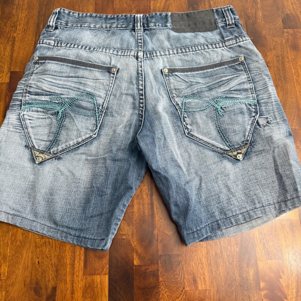 Rocawear Men's Denim Shorts Light Wash Regular Fit‎ Size 36 Y2K Hip Hop - Picture 6 of 9